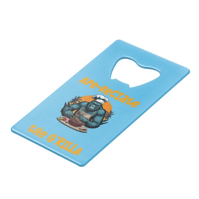 Appreciate The G'rilla Master BBQ Griller Fun Pun (Back Angled)