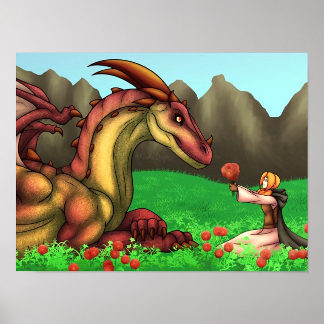 Appreciating a Dragon Poster (Front)