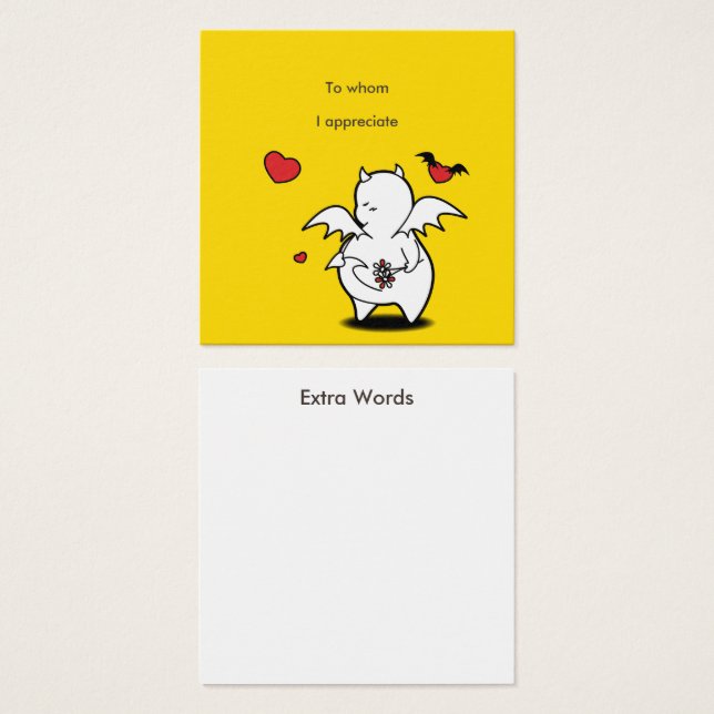 appreciation  Devil message (Front & Back)