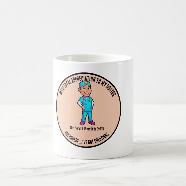 appreciation doctor blue MD SURGEON Coffee Mug (Center)