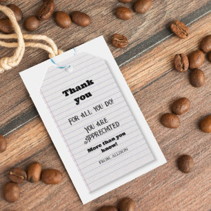 Appreciation favour tag boho groovy teacher gift