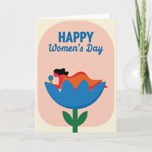 Appreciation Flower Woman Art Card