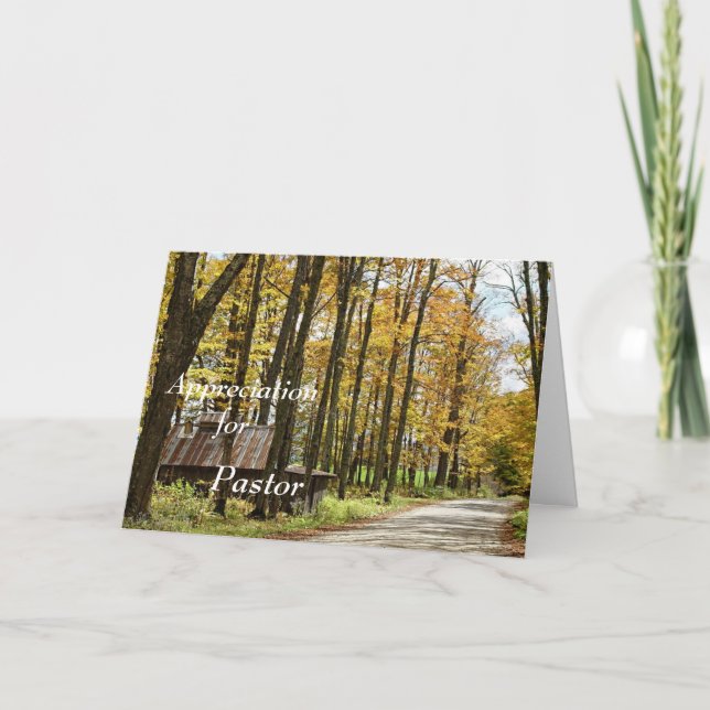 Appreciation -for Pastor Thank You Card (Front)