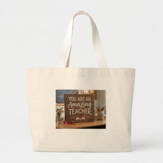 Appreciation for teachers large tote bag