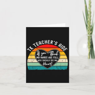Appreciation For Tk Teacher’s Aide Back To School Card