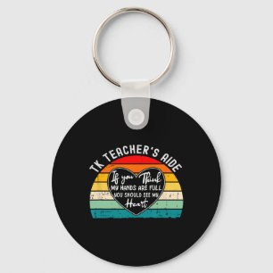 Appreciation For Tk Teacher’s Aide Back To School Key Ring