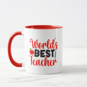 Appreciation Gift Worlds Best Teacher Mug