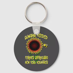 Appreciation New York Always Needed Volunteer Reco Key Ring