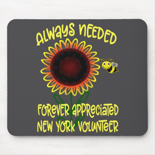 Appreciation New York Always Needed Volunteer Reco Mouse Mat (Front)