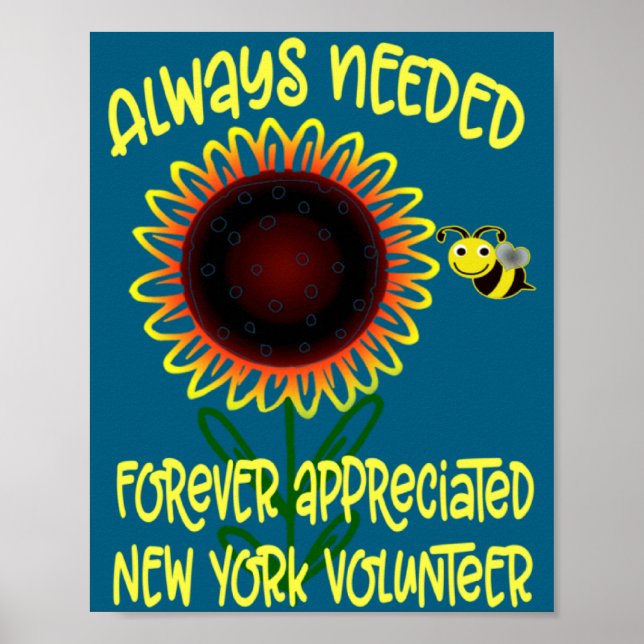 Appreciation New York Always Needed Volunteer Reco Poster (Front)