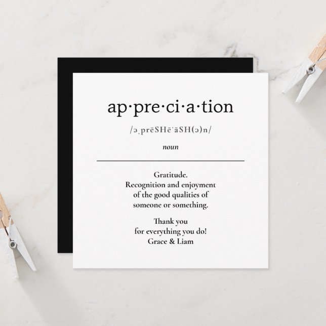 Appreciation Teacher Gift CoWorker Card (Front/Back In Situ)