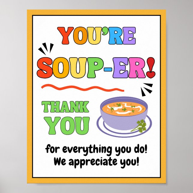 Appreciation Week Sign, Staff Appreciation Sign - (Front)