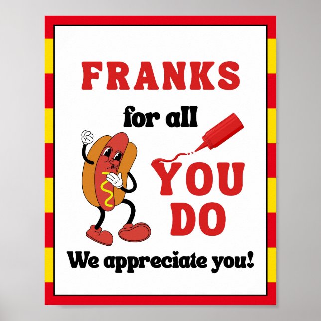 Appreciation Week Sign, Staff Appreciation Sign - (Front)