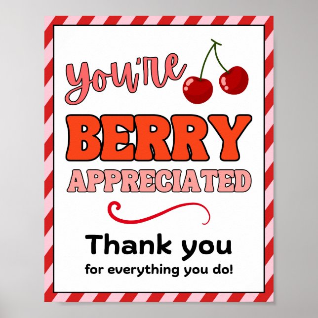 Appreciation Week Sign, Staff Appreciation Sign - (Front)