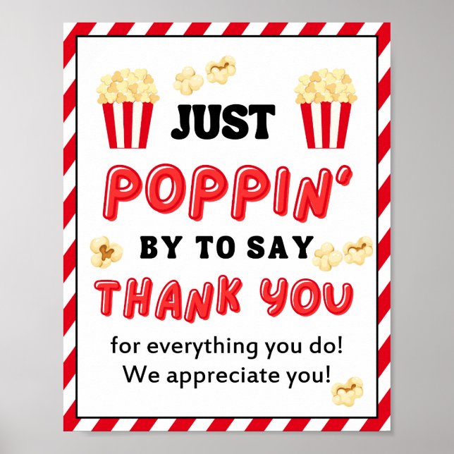 Appreciation Week Sign, Staff Appreciation Sign - (Front)