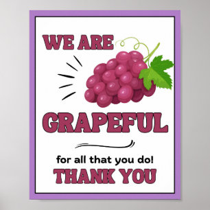 Appreciation Week Sign, Staff Appreciation Sign -