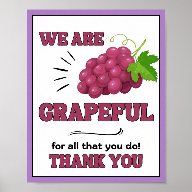 Appreciation Week Sign, Staff Appreciation Sign - (Front)