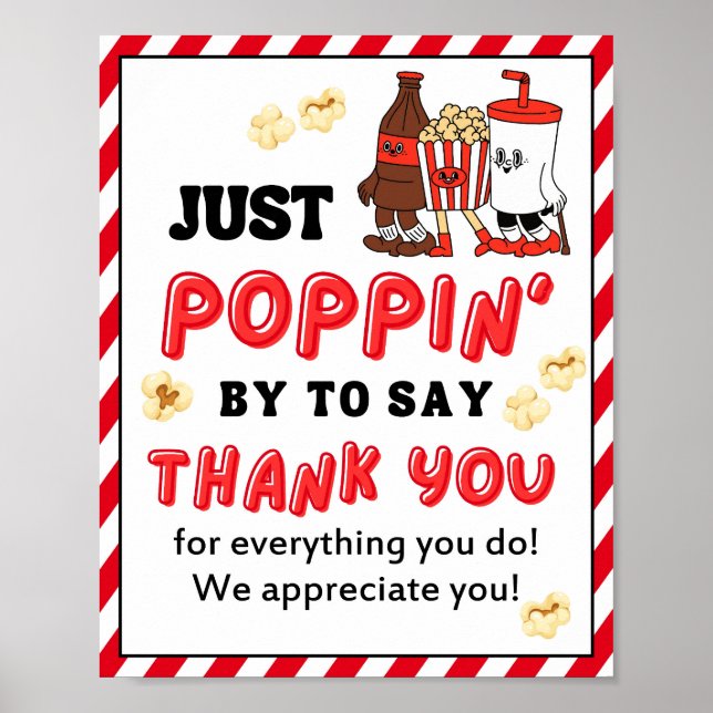 Appreciation Week Sign, Staff Appreciation Sign - (Front)