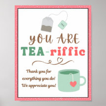Appreciation Week Sign, Staff Appreciation Sign -