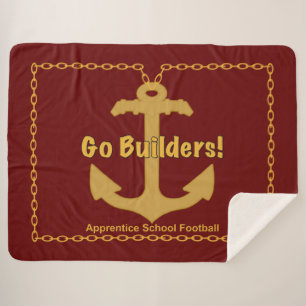 Apprentice School “Go Builders” Sherpa Blanket