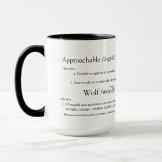 Approachable Wolf Mug for Men