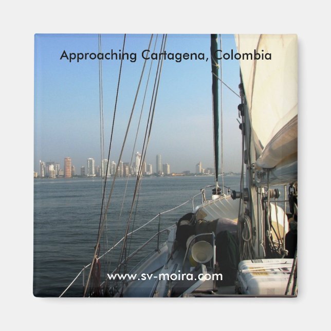 Approaching Cartagena, Colombia Magnet (Front)