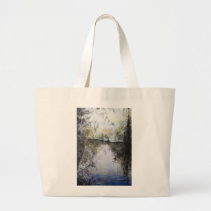 Approaching Dusk Goldbekkanal Hamburg 2014 Large Tote Bag