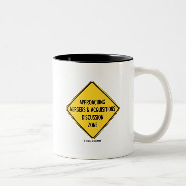 Approaching Mergers & Acquisitions Discussion Zone Two-Tone Coffee Mug (Right)
