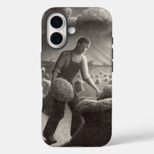Approaching Storm by Grant Wood iPhone 16 Case