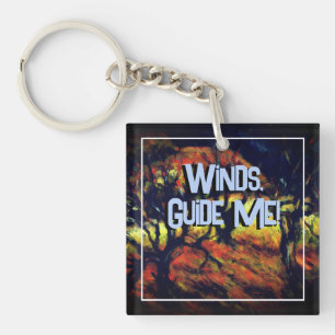 Approaching Storm Winds Guide Me Key Ring