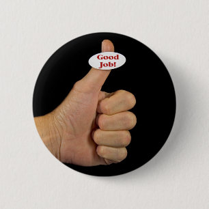 Approval 6 Cm Round Badge