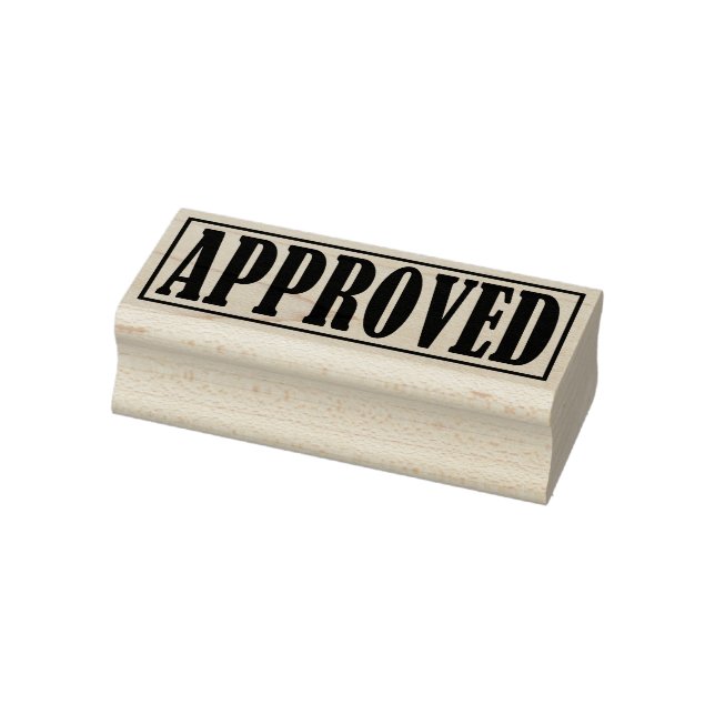 Approved Accepted Business Office Framed Simple Rubber Stamp (Stamp)