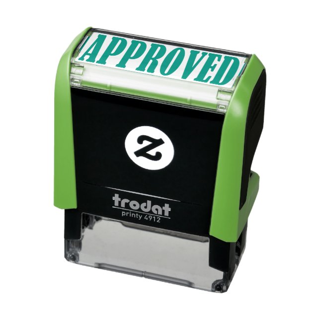 Approved Accepted Business Office Framed Simple Self-inking Stamp (Product)