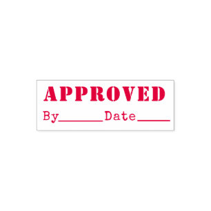 Approved Bookkeeping Quality Control Signature Nam Self-inking Stamp
