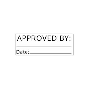Approved By Bookkeeping Signature Name Self-inking Stamp