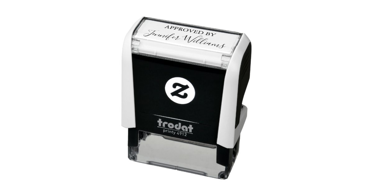 Approved By Custom Signature Personalized Self inking Stamp Zazzle co uk approved-by-custom-signature-personalized-self-inking-stamp-zazzle-co-uk