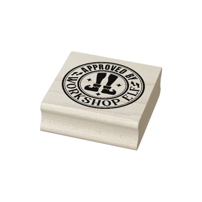 Approved By Elf  Rubber Stamp (Stamp)