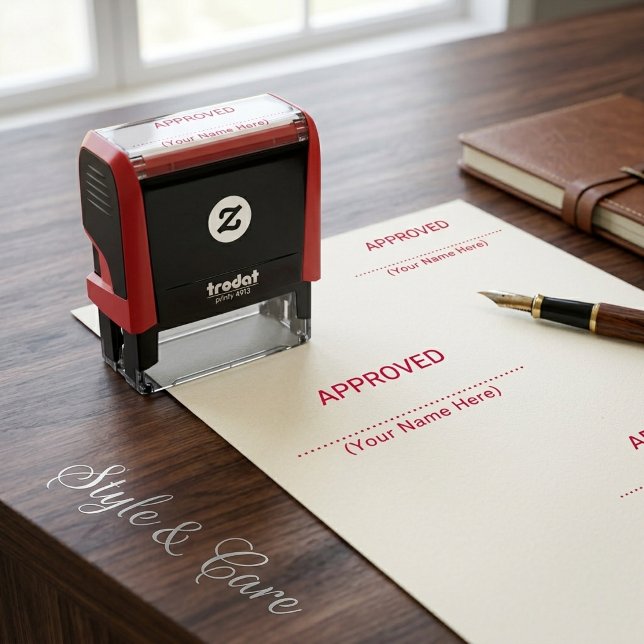 Approved By Name Custom Self Inking Stamp Pro Tool (Approved By Name Custom Self Inking Stamp Pro Tool)