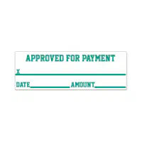 Approved For Payment Rubber Stamp Zazzle