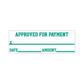 Approved For Payment Rubber Stamp