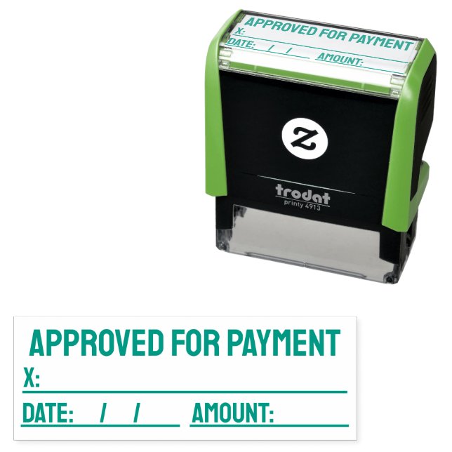 Approved For Payment  Self-inking Stamp (In Situ)