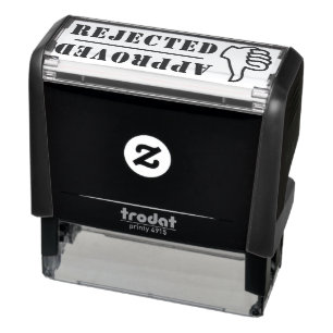 Approved Rejected Thumbs Up Down Business Office Self-inking Stamp