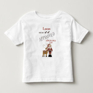 APPROVED Santa's Nice List Personalised Toddler T-Shirt