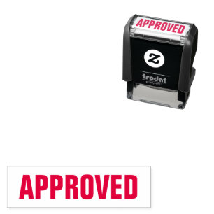 Approved self-inking stamp