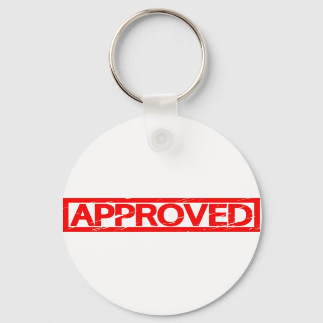 Approved Stamp Key Ring (Front)