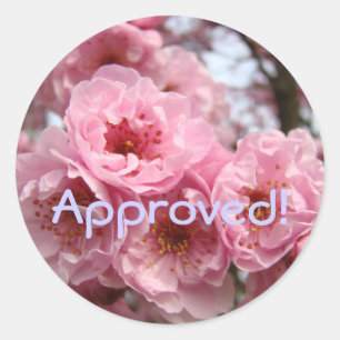 Approved! stickers Pink Blossoms Flowers sticker