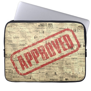 Approved Vintage Newspaper Laptop Sleeve