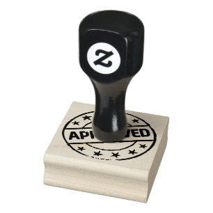 APPROVED Wood Art Smooth Impressions Emerald Green Rubber Stamp