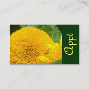 Appt Card Service Business Sunflower Personalised