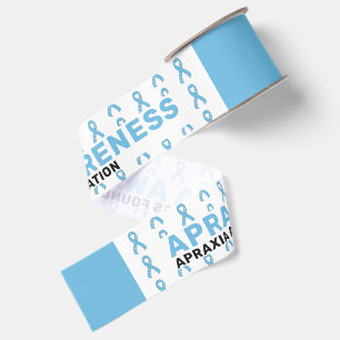 Apraxia Awareness Pattern Ribbon Grosgrain Ribbon
